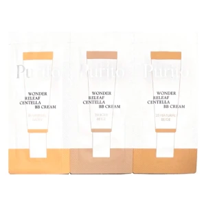 Набор пробников ВВ-крем с экстрактом центеллы - PURITO Seoul Wonder Releaf Centella BB Cream, №13+№21+№23, 3 мл