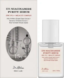 Сироватка для обличчя з ніацинамідом 15% - Dr. Althea Niacinamide Purity Serum, 30 мл