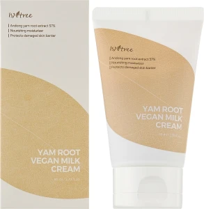 Крем зволожувальний з коренем дикого ямсу - IsNtree Yam Root Vegan Milk Cream, 80 мл