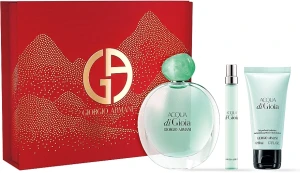 Набір для жінок парфумований - Giorgio Armani Acqua di Gioia, edp/100 мл + edp/15 мл + body lot/50 мл