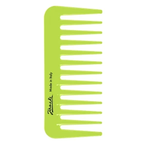 Гребень для волос неоново-салатовый - Janeke Mini Supercomb With Wide Teeth