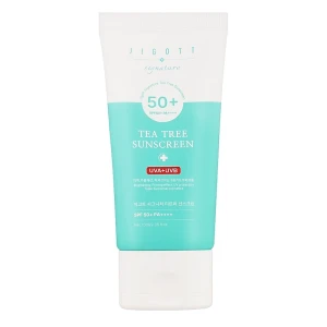 Сонцезахисний крем з екстрактом чайного дерева - Jigott Signature Tea Tree Sunscreen SPF50+, 70 мл