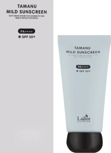 Сонцезахисний м'який крем з маслом таману - La'dor Tamanu Mild Sunscreen SPF 50+, 50 мл