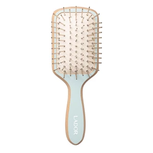 Гребінець для волосся з металевою щетиною - La'dor Detangling Paddle Hair Brush Blue, 19см*4,3см*6,8см