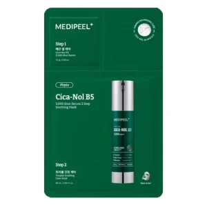 Набір двоетапний сироватка і маска з центелою - Medi peel Phyto Cica-nol B5 3000 Shot Serum 2 Step Mask, 1 шт