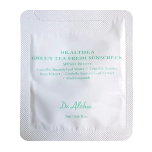 ПРОБНИК Освежающий солнцезащитный крем с зеленым чаем - Dr. Althea Green Tea Fresh Sunscreen, 2 мл