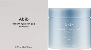 Зволожуючі пади для м'якого відлущування - ABIB Sedum Hyaluron Pad Hydrating Touch, 75 pads