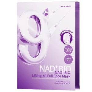 Ліфтинг-маска для підтяжки контуру обличчя - NUMBUZIN No.9 NAD Bio Lifting Full Cover Facial Mask, 4шт