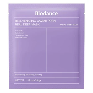 Маска гидрогелевая антивозрастная с PDRN и икрой - BIODANCE Rejuvenating Caviar PDRN Real Deep Mask, 1 шт