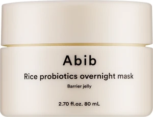 Нічна бар'єрна маска з пробіотиками рису - ABIB Rice Probiotics Overnight Mask Barrier Jelly, 80 мл