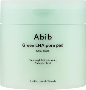 Очищуючі педи дя обличчя - ABIB Green LHA Pore Pad Clear Touch, 60 шт