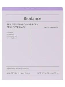 Маска гідрогелева антивікова з PDRN та ікрою - BIODANCE Rejuvenating Caviar PDRN Real Deep Mask, *PACK* 4 шт