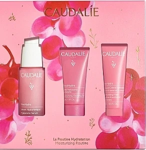 Набор по уходу за лицом - Caudalie VinoHydra Serum Set 2025, (sr/30ml + gel/30ml + mask/15ml)