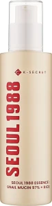 Заспокійлива есенція для обличчя з муцином равлики та рисом - K-Secret Seoul 1988 Essence Snail Mucin 97% + Rice, 100 мл