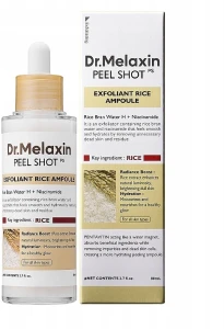 Пилинг для лица с экстрактом белого риса - Dr.Melaxin Peel Shot Exfoliating White Rice Ampoule, 80 мл