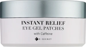 Патчи против отеков с кофеином - K-Secret Instant Relief Eye Gel Patches With Caffiene, 60 шт