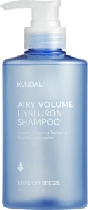 Гиалуроновый шампунь "Воздушный объем" - Kundal Airy Volume Hyaluron Blossom Breeze Shampoo, 500 мл