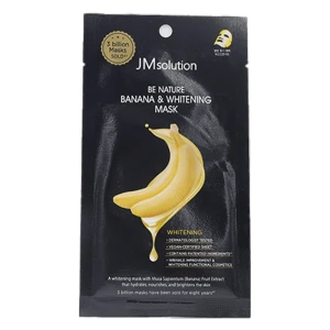 Тканинна маска освітлююча з екстрактом банану - JMsolution Be Nature Banana & Whitening Mask, 1 шт