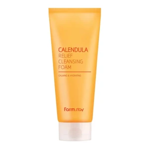 Пенка для умывания успокаивающая с экстрактом календулы - FarmStay Calendula Relief Cleansing Foam, 180ml