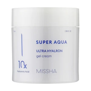 Гель-крем увлажняющий для лица - Missha Super Aqua Ultra Hyalron Gel Cream, 70 мл