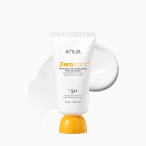 Водостійкий сонцезахисний крем - ANUA Zero-Cast Moisturizing Finish Sunscreen SPF50+ PA++++, 50 мл