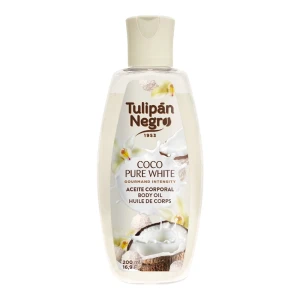 Олія для тіла "Ніжний кокос" - Tulipan Negro Coconut Pure White Body Oil, 200 мл