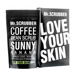 Mr.Scrubber Кофейный скраб для тела и лица Sunny Banana для всех типов кожи, 200 г
