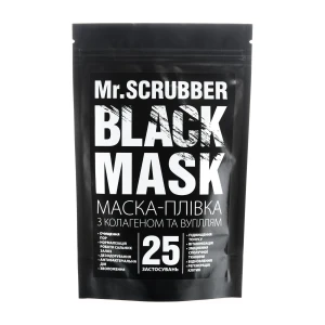 Mr.Scrubber Чорна маска для обличчя Black Mask для всіх типів шкіри, 40 г