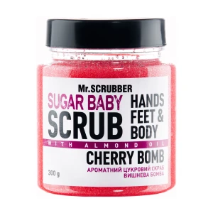 Mr.Scrubber Цукровий скраб для тіла Sugar baby Cherry Bomb для всіх типів шкіри, 300 г