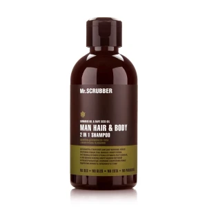 Mr.Scrubber Мужской шампунь для волос и тела Man Hair & Body Shampoo 2 in 1, 250 мл