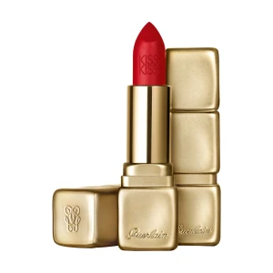 Guerlain Зволожувальна матова помада для губ KissKiss Matte Hydrating & Plumping Velvet Matte Lip Colour, M331 Chilli Red, 3.5 г