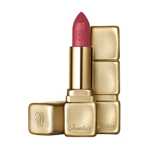 Guerlain Зволожувальна матова помада для губ KissKiss Matte Hydrating & Plumping Velvet Matte Lip Colour, M375 Flaming Rose, 3.5 г