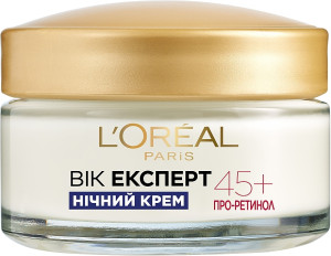 L’Oreal Paris Нічний крем для обличчя L'Oreal Paris Вік експерт, Ліфтинг-догляд проти зморщок, 45+, 50 мл