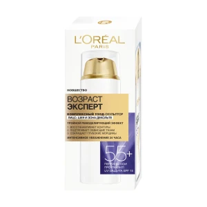 L’Oreal Paris Крем-догляд L'Oreal Paris Вік Експерт для обличчя, шиї та зони декольте, 55+, 50 мл