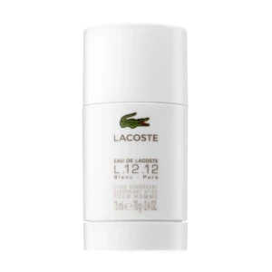 Дезодорант-стик парфумований чоловічий - Lacoste Eau De Lacoste L.12.12 Blanc, 75 мл