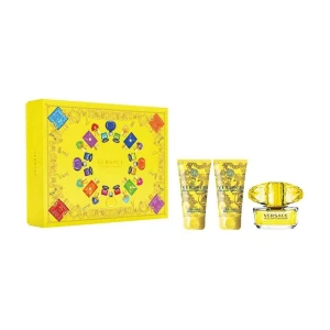 Versace Парфюмированный набор женский Yellow Diamond (туалетная вода 50 мл + лосьон для тела, 50 мл + гель для душа, 50 мл)