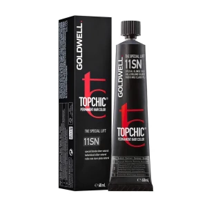 Goldwell Стойкая профессиональная краска для волос Topchic Permanent Hair Color 11-SN Silver Natural Blonde, 60 мл