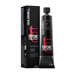 Goldwell Стойкая профессиональная краска для волос Topchic Permanent Hair Color 11-V Special Blonde Violet, 60 мл