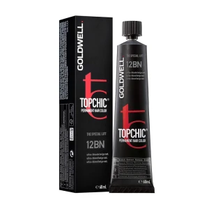 Goldwell Стойкая профессиональная краска для волос Topchic Permanent Hair Color 12-BN Ultra Blonde Beige Natural, 60 мл