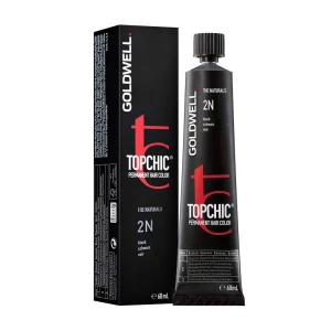 Goldwell Стойкая профессиональная краска для волос Topchic Permanent Hair Color 2-N Black, 60 мл