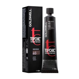 Goldwell Стійка професійна фарба для волосся Topchic Permanent Hair Color 4-G Chestnut, 60 мл