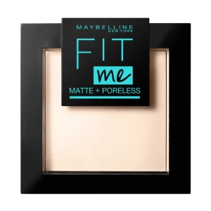Maybelline New York Матувальна компактна пудра для обличчя Fit Me! Matte + Poreless 105 Natural Ivory, 9 г