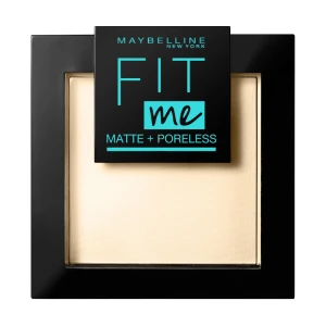 Maybelline New York Матувальна компактна пудра для обличчя Fit Me! Matte + Poreless 110 Porcelain, 9 г