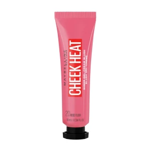 Maybelline New York Румяна для лица Cheak Heat 20 Розовый, 10 мл