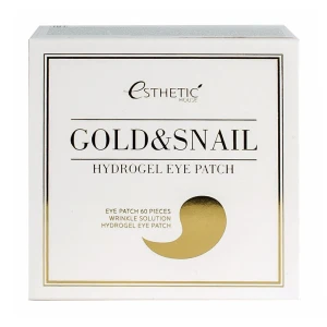Гідрогелеві патчі для шкіри навколо очей з екстрактом муцину равлика та золота - Esthetic House Gold & Snail Hydrogel Eye Patch