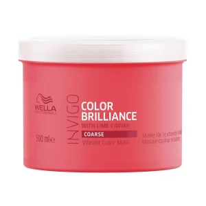 Wella Professionals Маска Invigo Color Brilliance Coarse для яскравості пофарбованого жорсткого волосся, з ікрою лайма, 500 мл