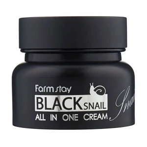 Багатофункціональний крем для обличчя з муцином чорного равлика - FarmStay All-In-One Black Snail Cream, 100 мл