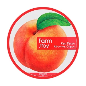Універсальний крем для обличчя та тіла з екстрактом персика - FarmStay Real Peach All-In-One Cream, 300 мл