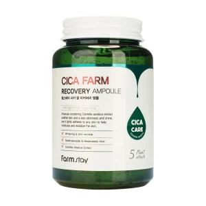 FarmStay Ампульная сироватка для обличчя Cica Farm Recovery Ampoule з екстрактом центелли азіатської, 250 мл