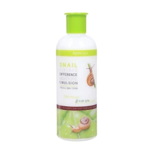 FarmStay Зволожувальна емульсія для обличчя Visible Difference Moisture Emulsion Snail з муцином равлика, 350 мл